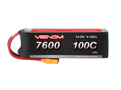 100C 4S 7600mAh 14.8V LiPo Battery With XT-60 Plug Featured Image